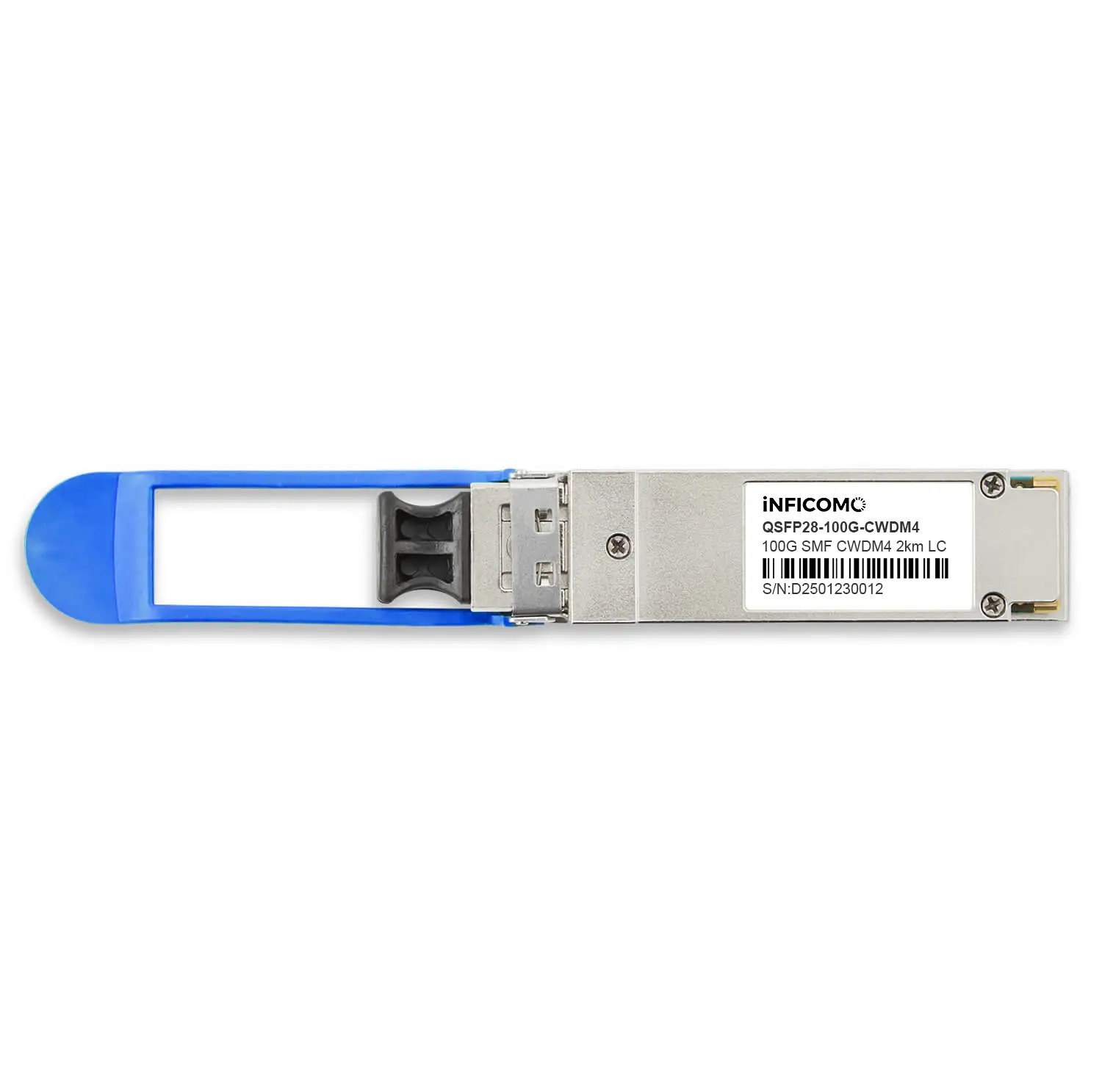 QSFP28 100G CWDM4 1271nm/1291nm/1311nm/1331nm 2km LC DDM 100Gbase CWDM Fiber Optic Transceiver Module SMF