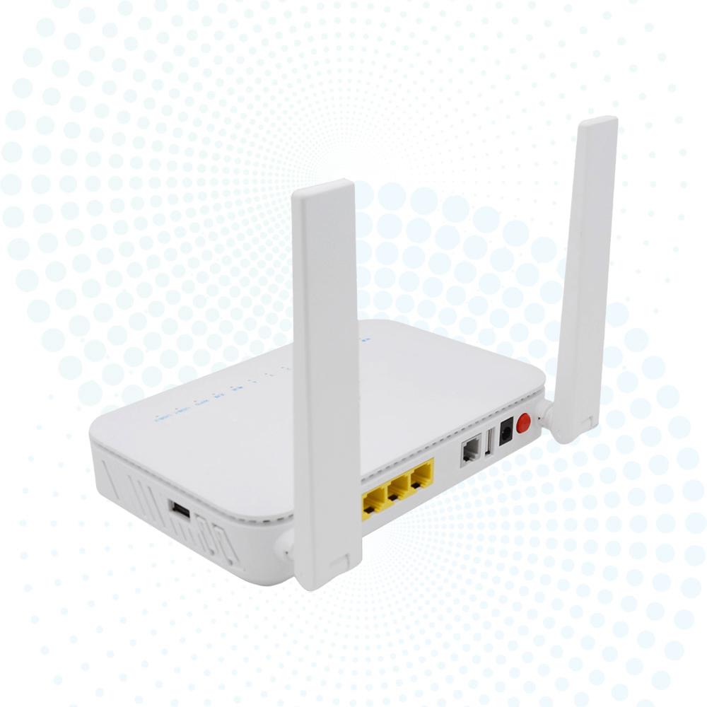 F6610M ONU WiFi6 XPON ONU AX3000 Dual Band 4GE+1TEL+2USB GPON ONT with English Firmware