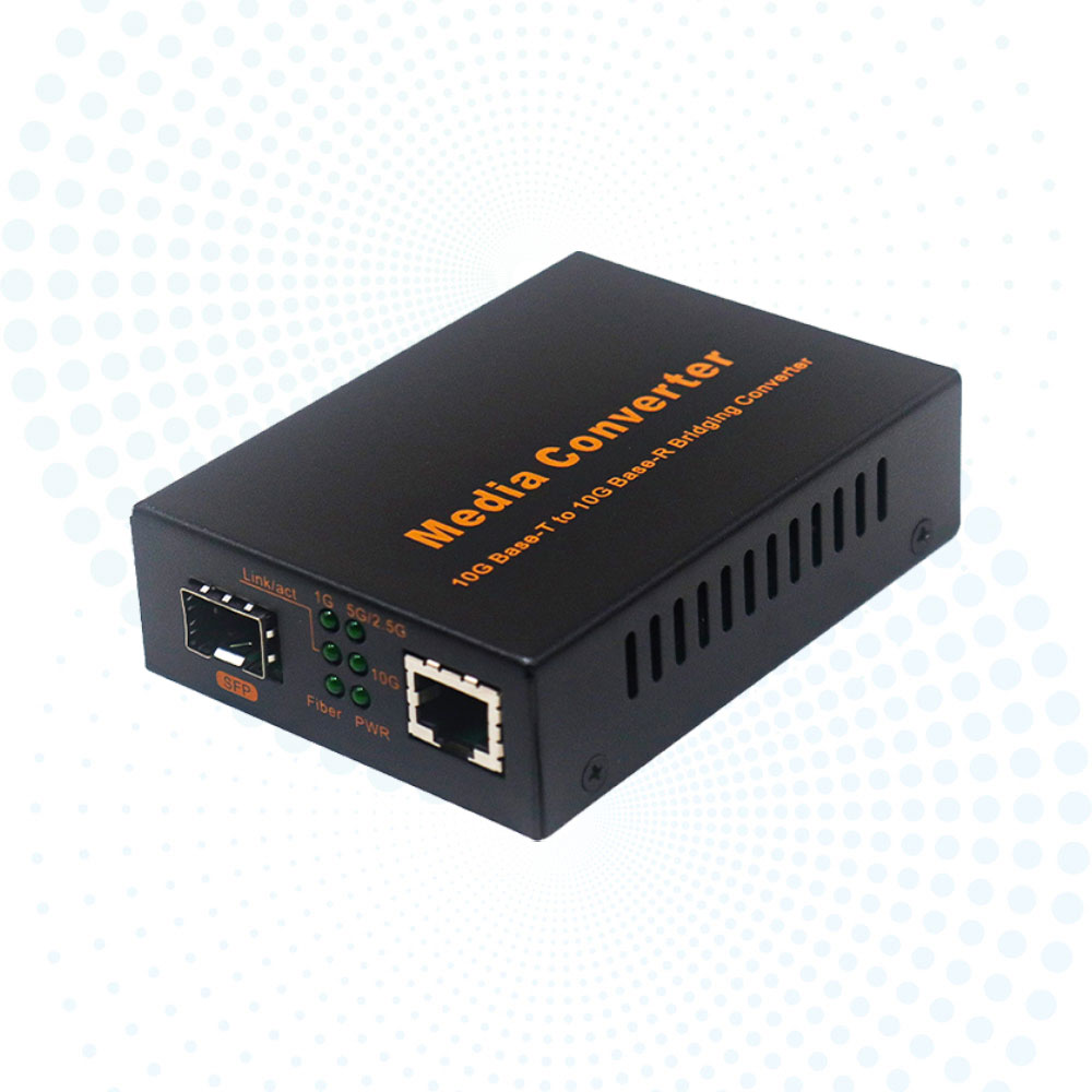 Reliable Quality 1.25G/2.5G/10G Fiber Optical Media Converter RJ45 Slot SFP Transceiver