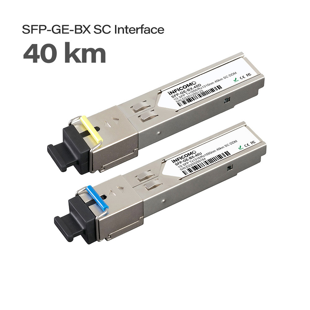SFP 1.25G SMF 40KM 1310nm/1550nm SC SFP Module Optical Transceiver with Small MOQ