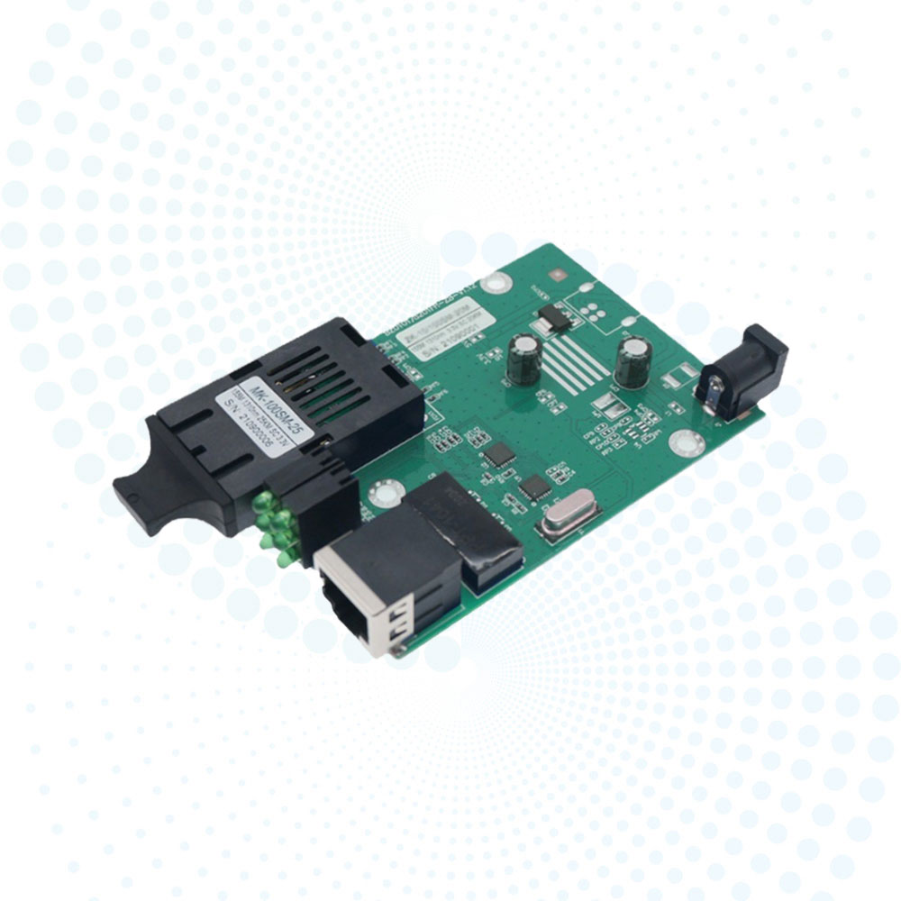 10/100Mbps Multi Mode Fiber Media Converter 550m Duplex SC to 1 RJ45 Ethernet Converter DC5V for CCTV Network