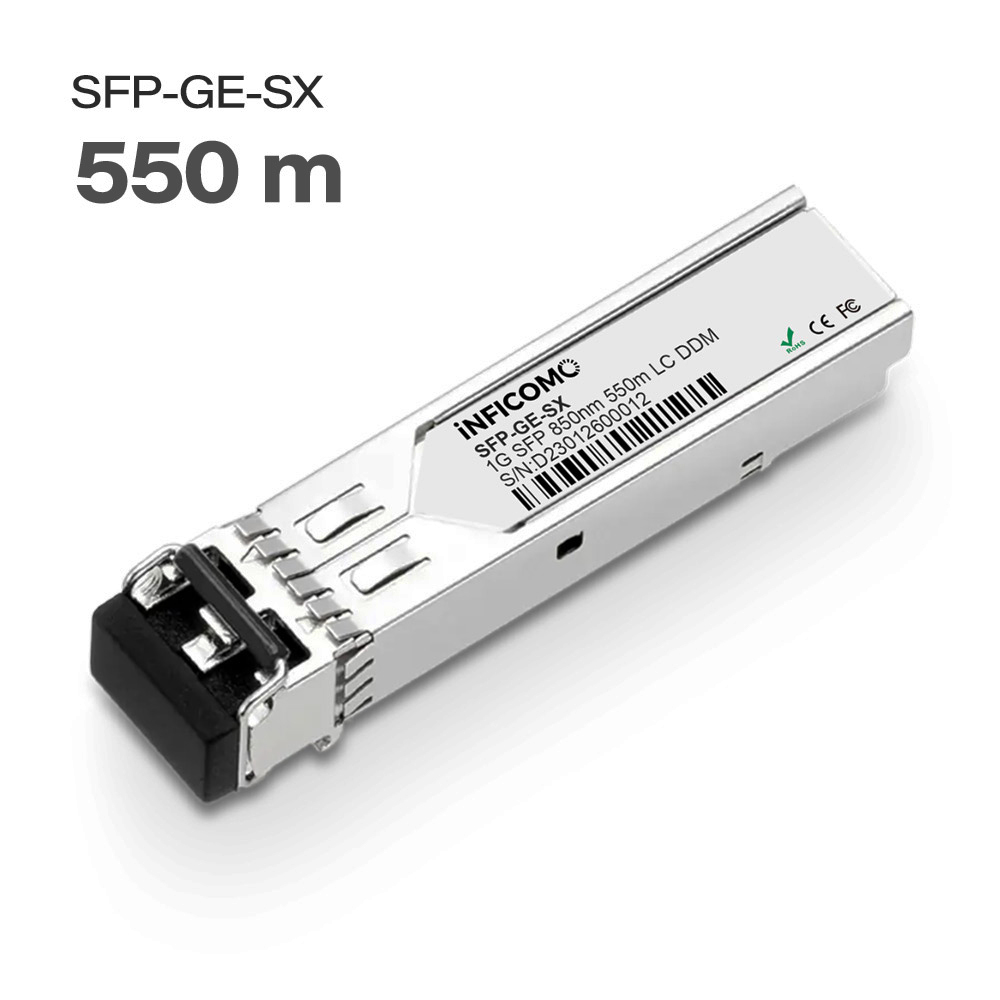GLC-LH-SX 1.25G 850nm 550m Duplex Multi Mode LC DDM SFP Module