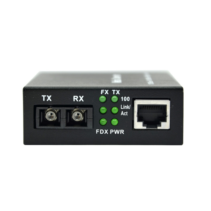 Plug-and-play 100Mbps SM Duplex SC 20km Single Mode Dual Fiber Media Converter Inficomo RD-GS2401-LX CE RoHS Certified 1 Year