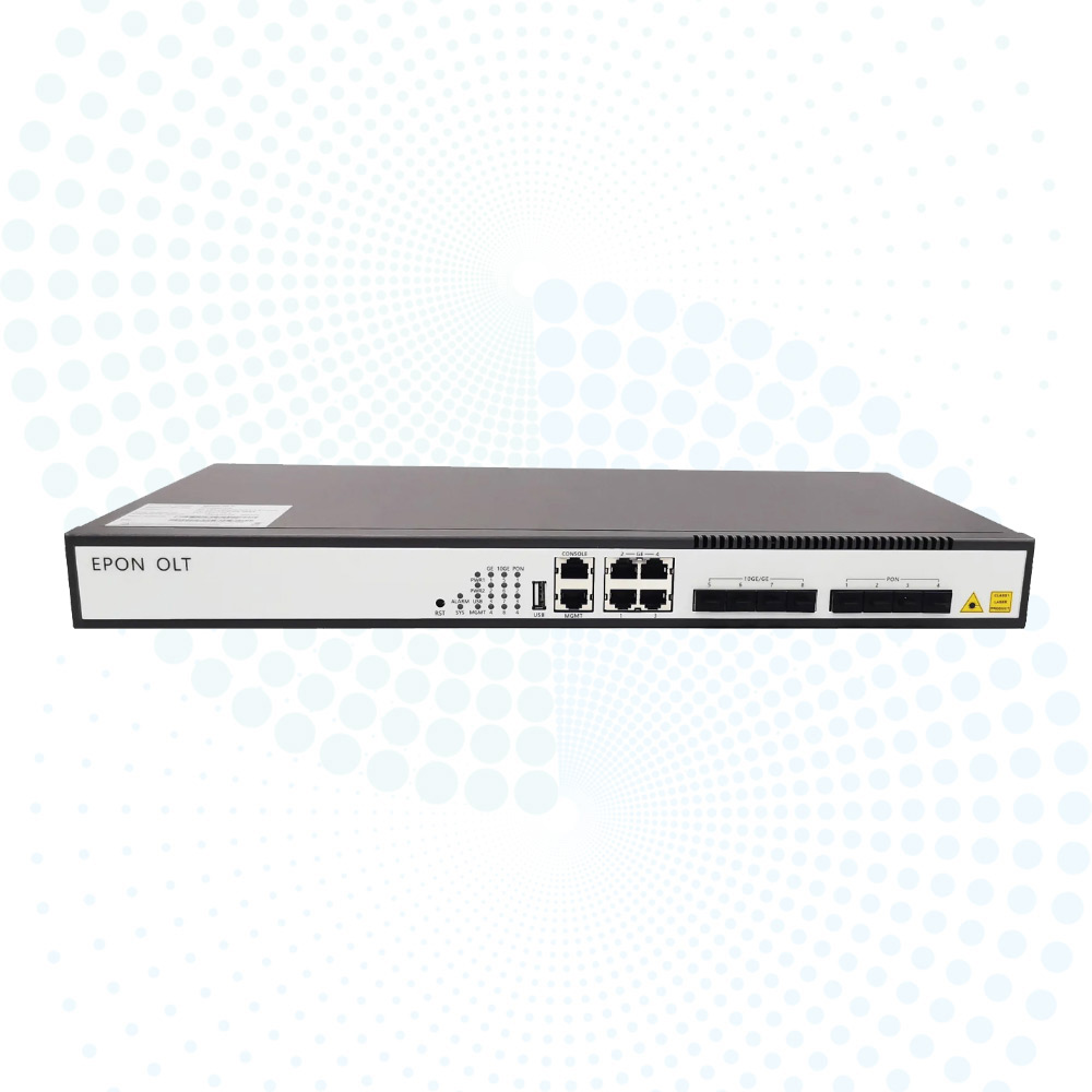 4 Ports EPON OLT 4*EPON+4*1G RJ45+4 10G SFP EPON OLT Support STP RSTP MSTP ERPS LACP ACL QoS