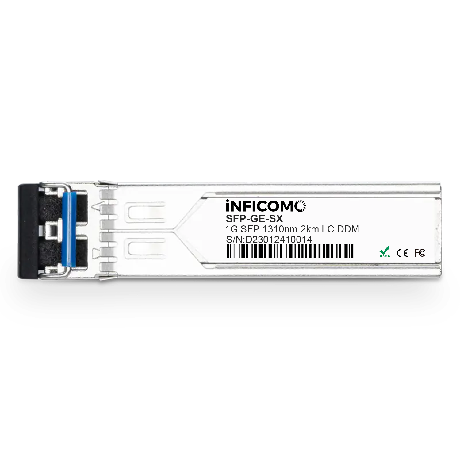 Maintenance-free 1.25G SFP 1310nm 2km Dual Fiber SMF/MMF Optical Transceiver