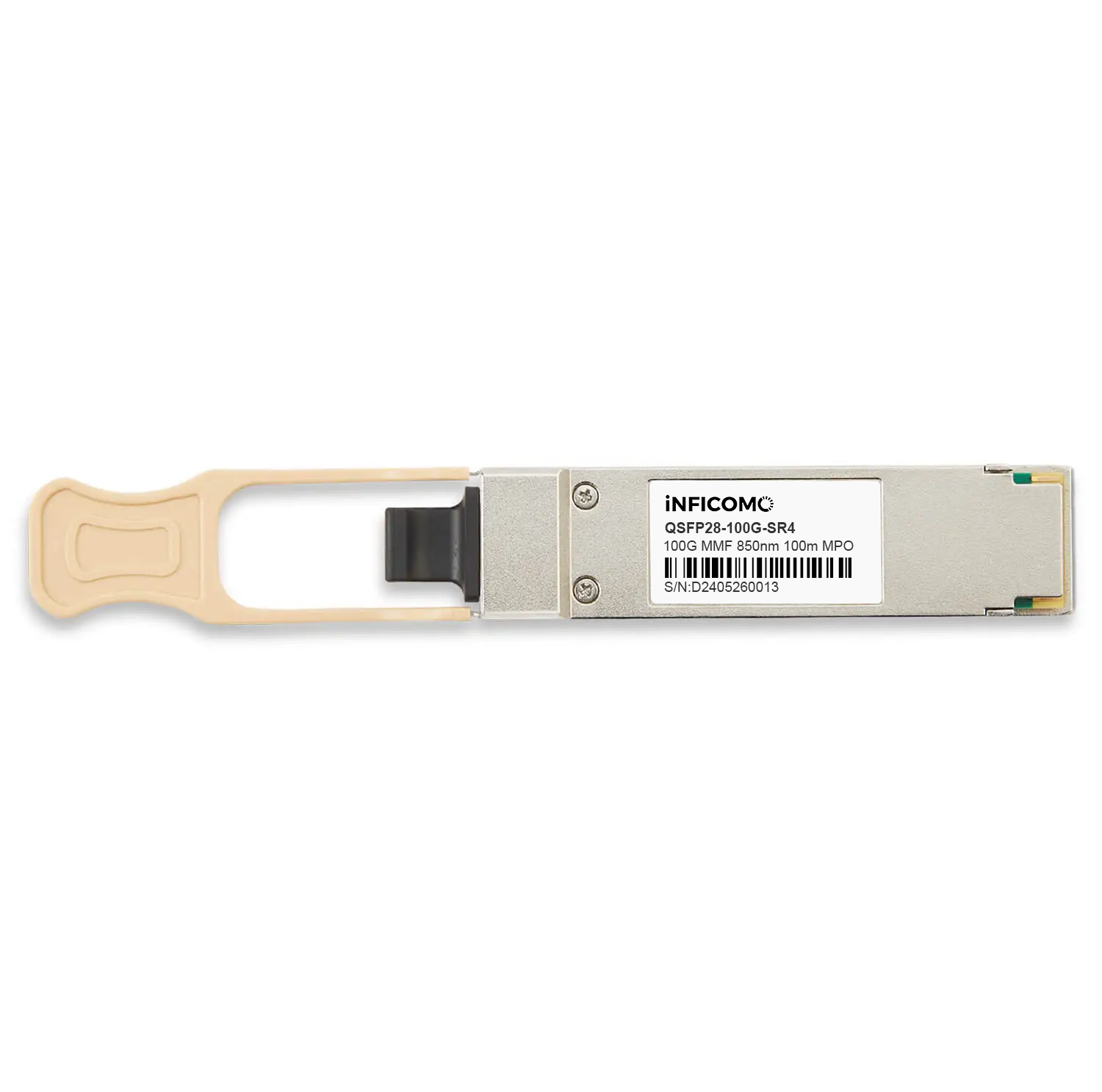 100GBASE-SR4 OM4 Multimode MPO-12 MMF Fiber Optic Transceivers 100G QSFP28 850nm 100m