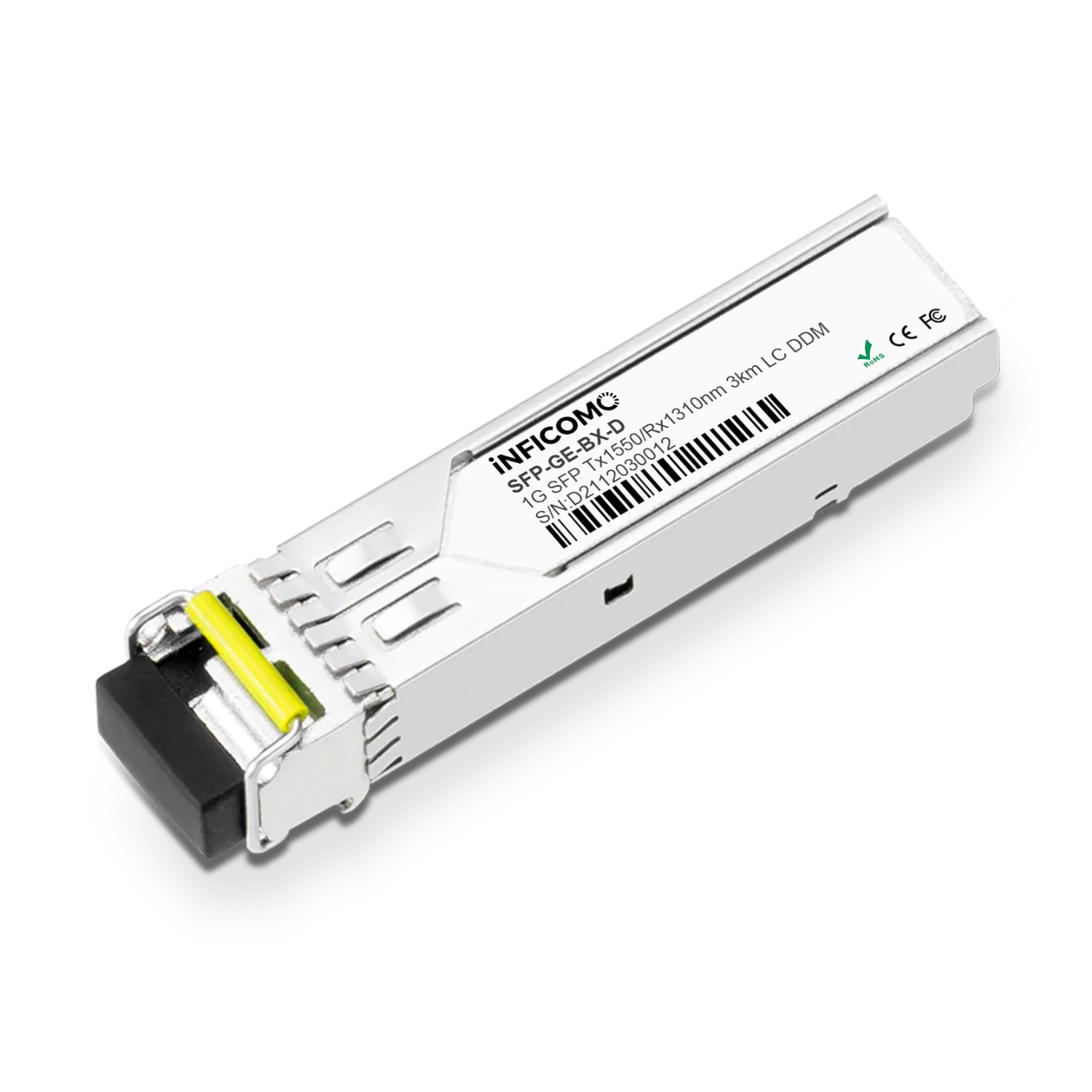 Fiber Optical Transceiver 1.25G BIDI SFP TX 1550nm /RX 1310nm 3km LC DDM Optical Module Single Fiber Single Mode for Cisco