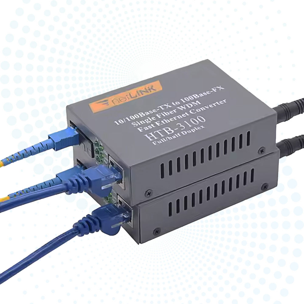 Durable and Rugged 10/100M Fiber Media Converter HTB-3100 Netlink 25km AB Converter Fiber Optic Media Converter HTB-3100