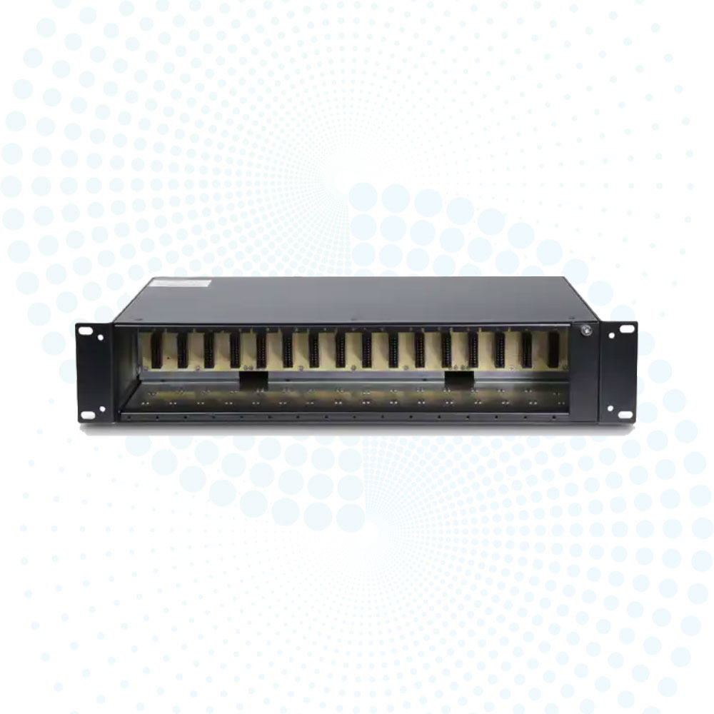 Reliable Quality 16 Port Slots 2U Rack Mount Fiber Media Converter Chassis