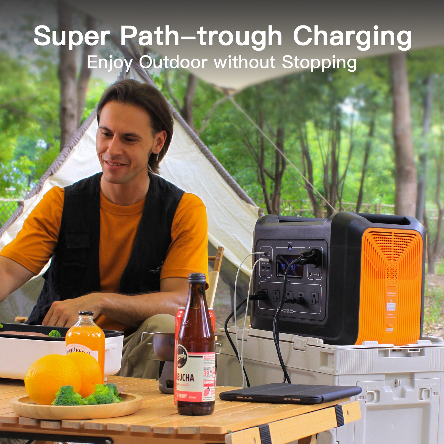 SOUOP 3000w Outdoor Powerstation Tragbare Lifepo4 3kw Portable Solar Generator 110v Power Station 2400w Energy Storage Battery