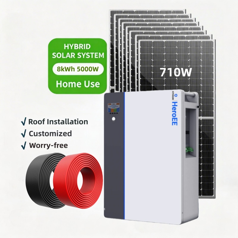 Multi Function 8kWh 5000W LiFePO4 Battery Outdoor Camping All in One Home Standby Reliable Power Solution Solar Power Station