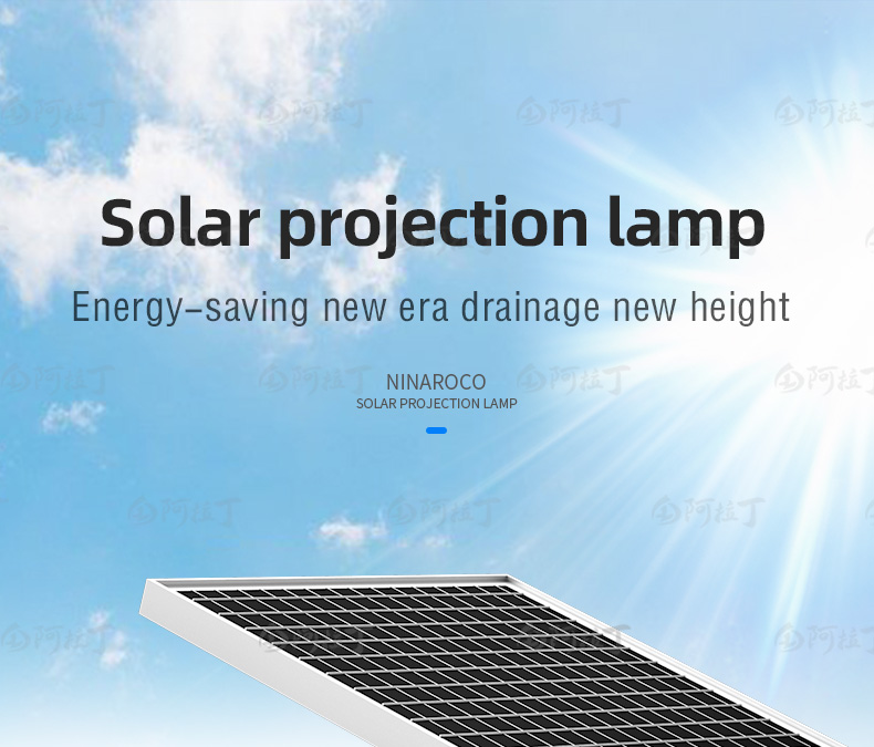 IP67 Waterproof Aluminum Alloy Solar LED Gobo Logo Projector Light Outdoor Advertising Spotlight for Floor Signs