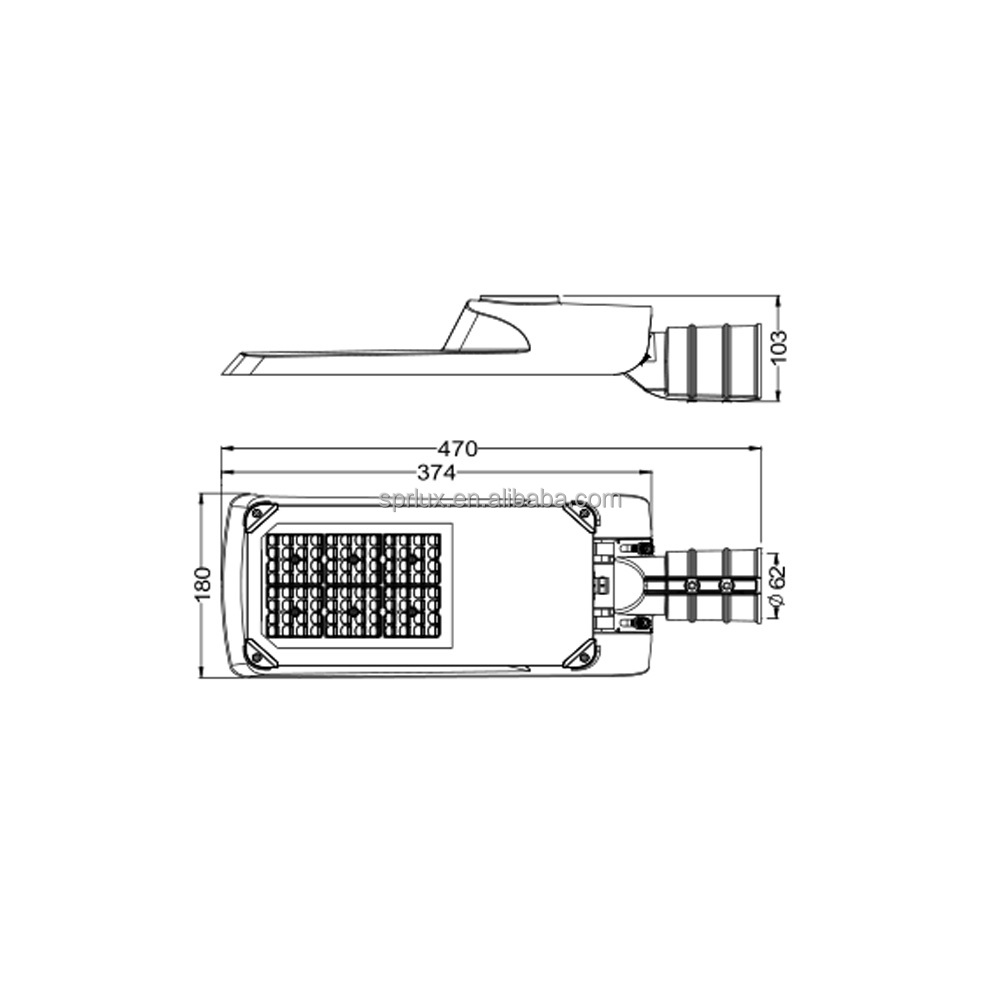 Factory Price 170LM/W High Lumen 5 Years Warranty SP-SL04 LED Street Light 60W LED Street Lamp for Outdoors