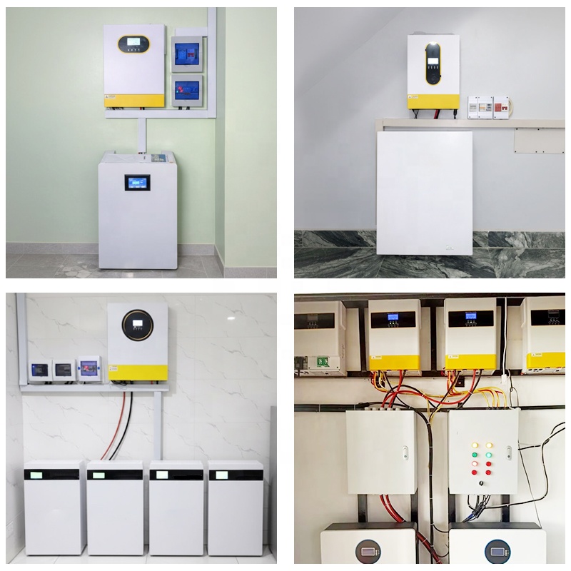 48V 5.5kw 6.2kW Off Grid Solar Inverter Single Phase Pure Sine Wave 6.2KVA 6200W Hybrid Solar Inverter With MPPT