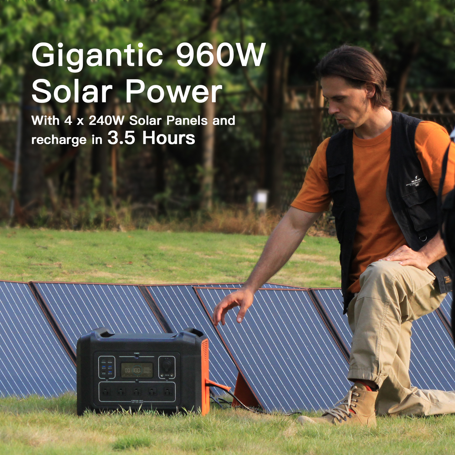 SOUOP 2400w Camping Powerstation Tragbare Lifepo4 Battery Charge 2kw Solar Generator Energy System 2000w Portable Power Station