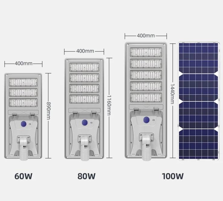 50w 100w 150w Cctv Camera Led Solar Panel Road Light With Motion Sensor Ip65 Outdoor Integrated All In One Solar Street Light