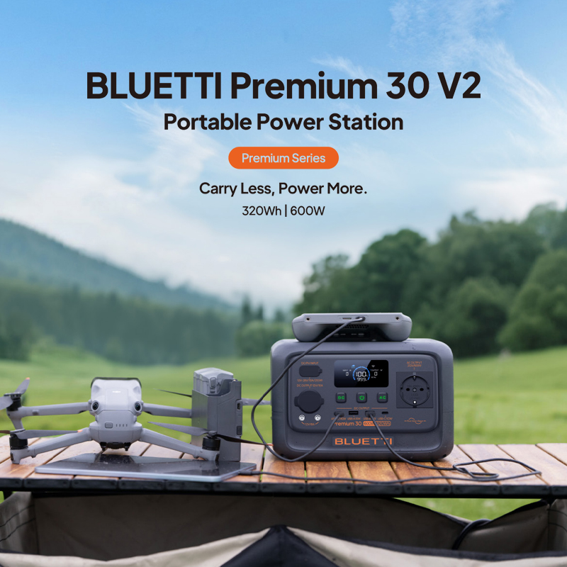 BLUETTI Mini Solar Generator Portable Power Station System with Monocrystalline Silicon Solar Panel for Outdoor Camp Adventures