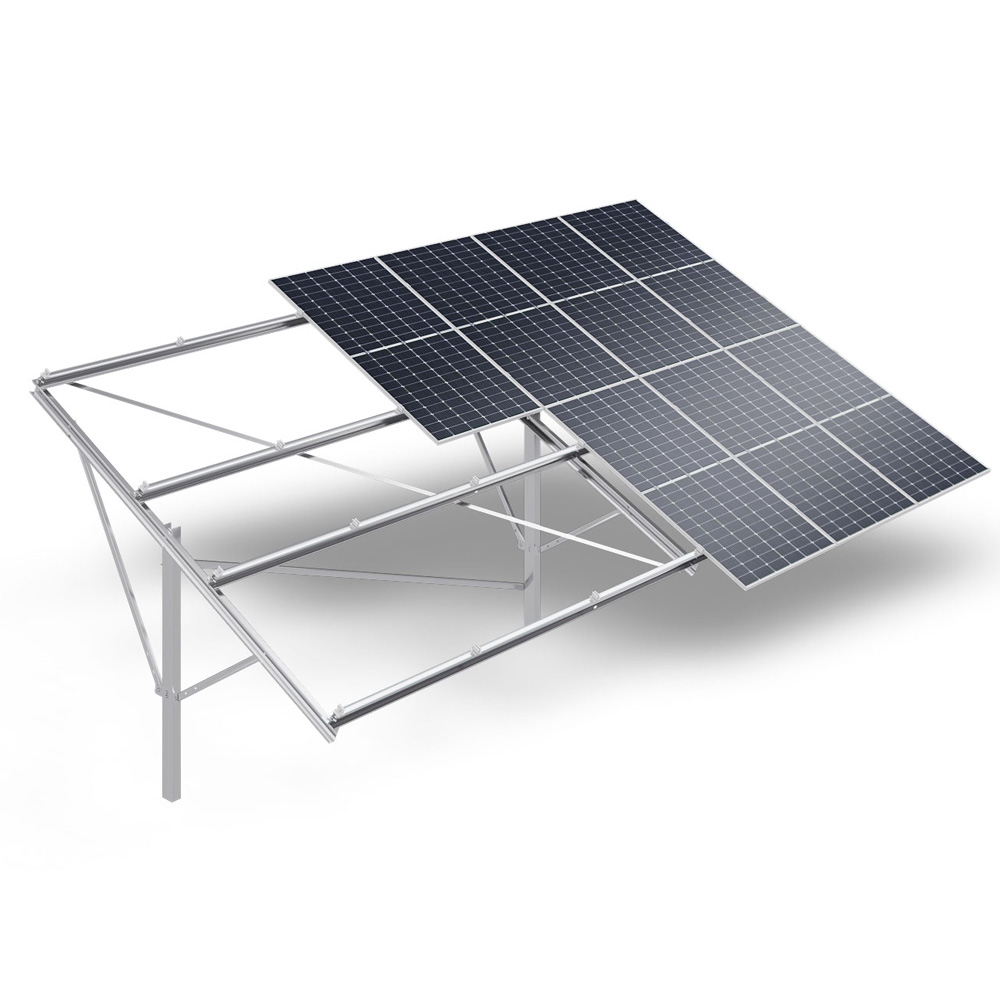 Pre-assembled Double-column Solar Mounting System