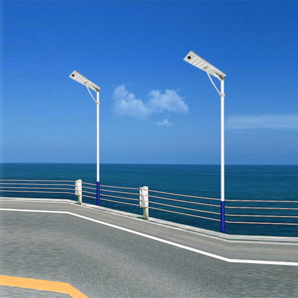 Outdoor 30W 60W 80W 100W 120W 150W 200W Integrated LED Solar Street Light Complete With Pole For Road Lighting