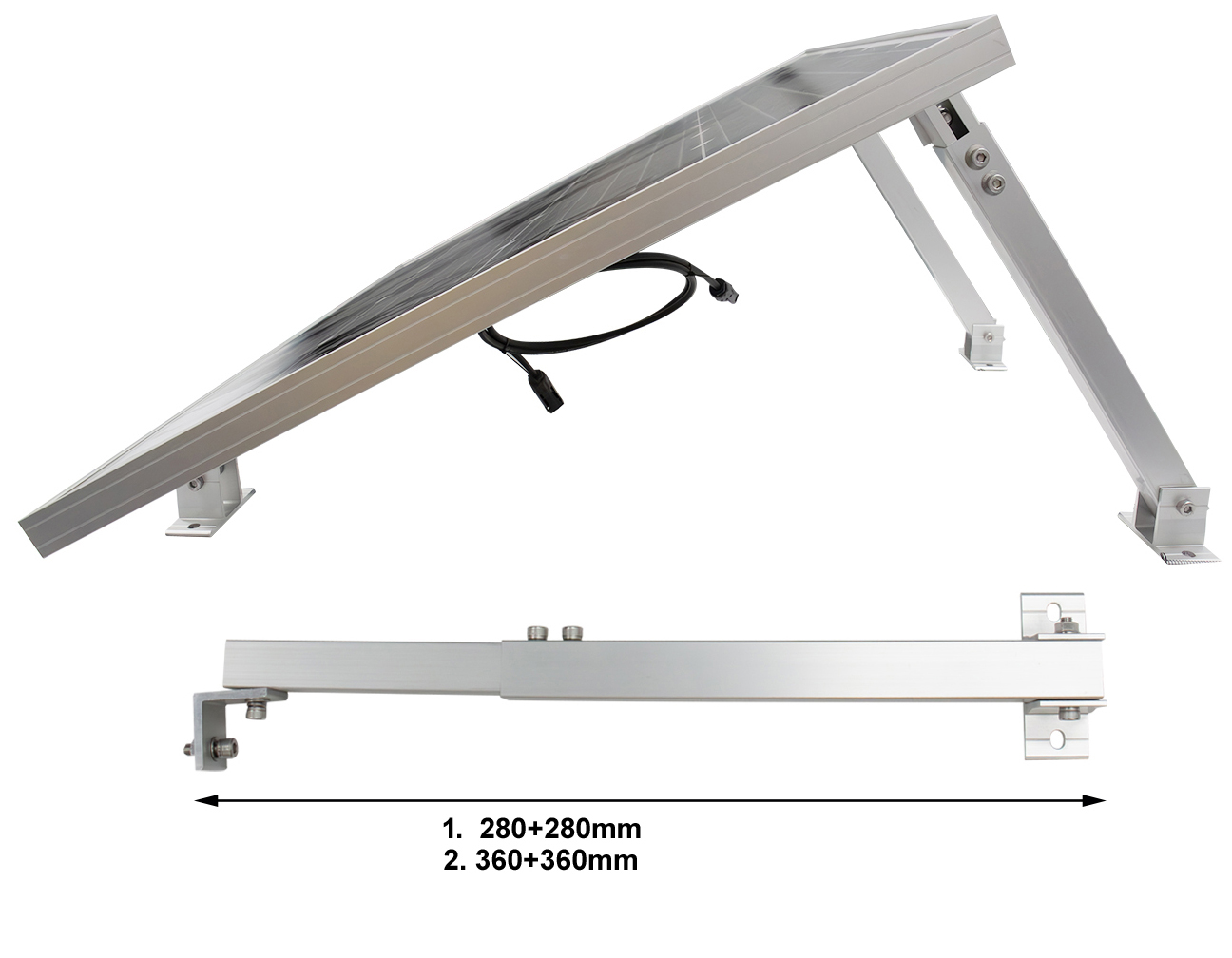 Solar Panel Tilt Mount Bracket Detail