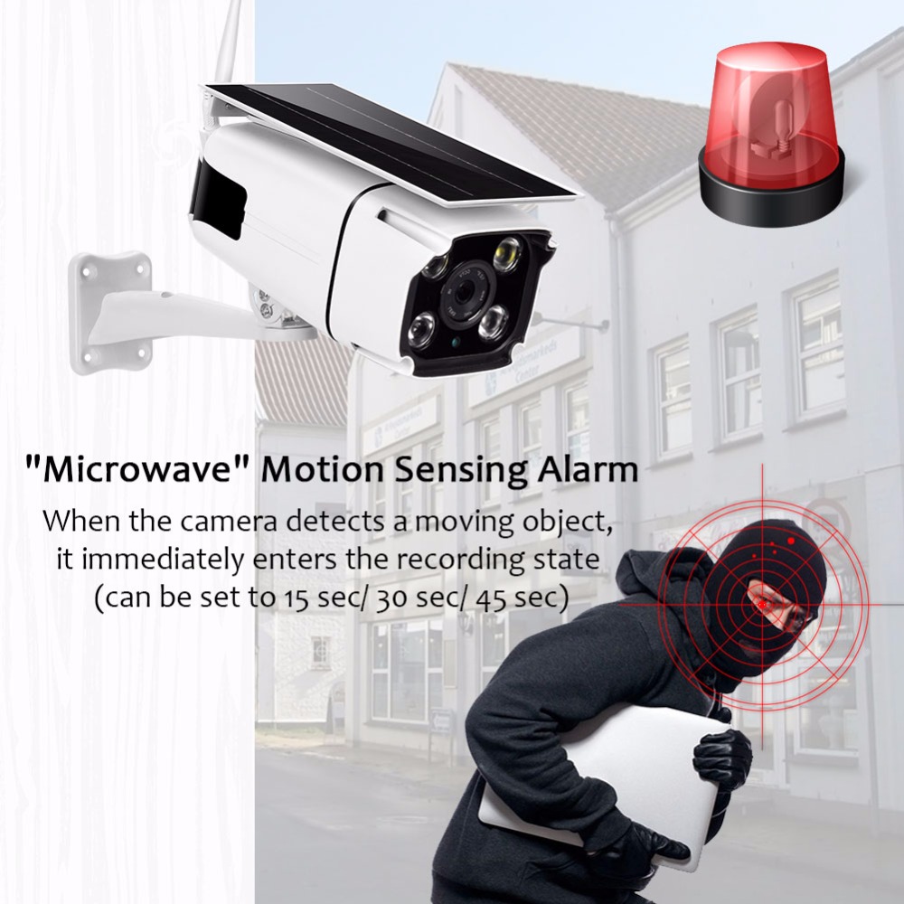 Solar Power 1080P Network Video Recorder Surveillance Wireless H.265 wifi Cctv Outdoor Battery Camera Low power Bullet IP Cam