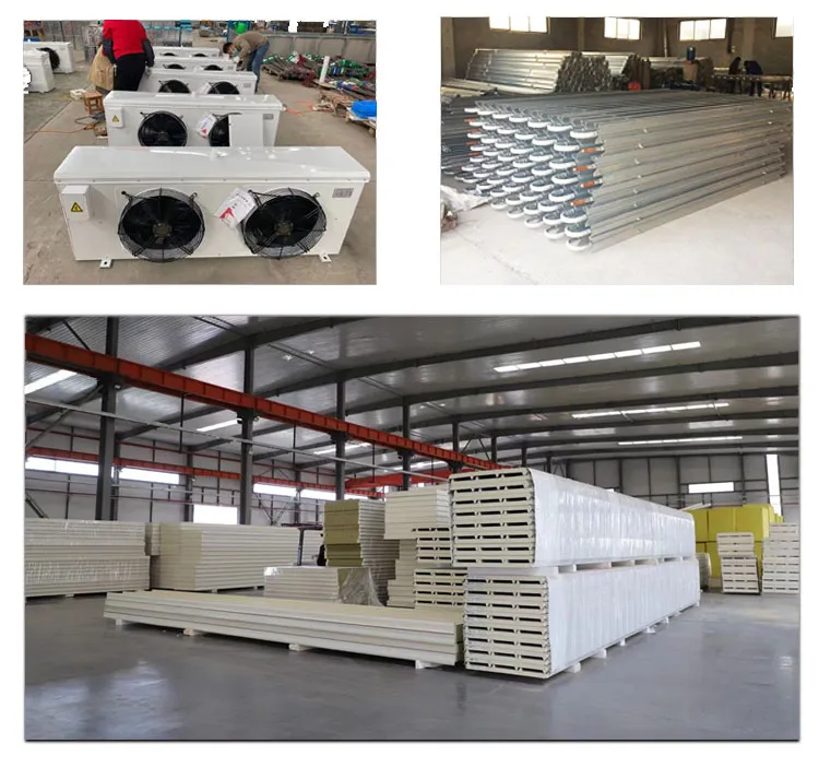 Solar Cold Storage Chill Walk in Freezer Room with Built-in Battery Storage System Refrigeration Equipment