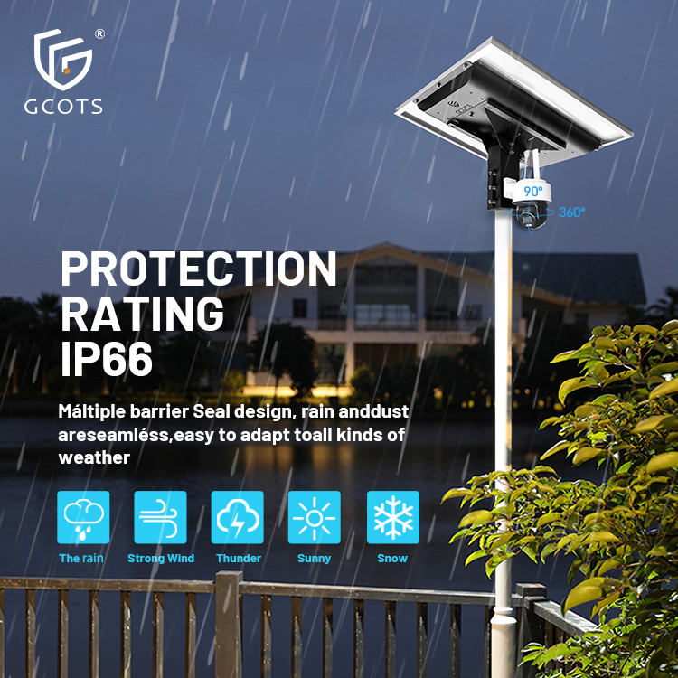 Solar 8MP Outdoor Security Camera With Dual Lens Wide Angle 180-Degree 4G SIM Support APP Control And Durable Die-Cast Aluminum