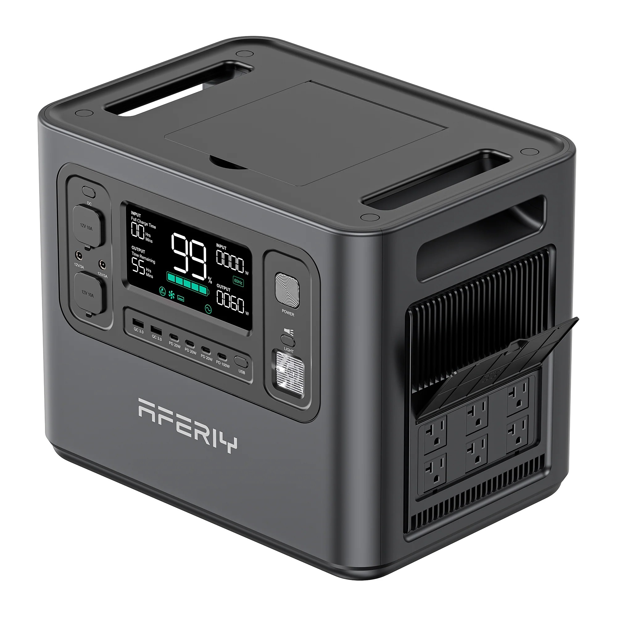 2400w Summer Campsite Portable Power Station Ifepo4 Battery Portable Power Station Solar Power Portable Generator
