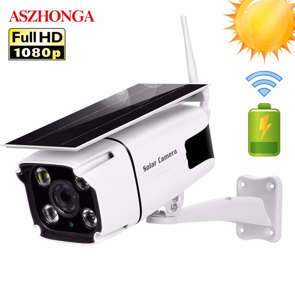 Solar Power 1080P Network Video Recorder Surveillance Wireless H.265 wifi Cctv Outdoor Battery Camera Low power Bullet IP Cam