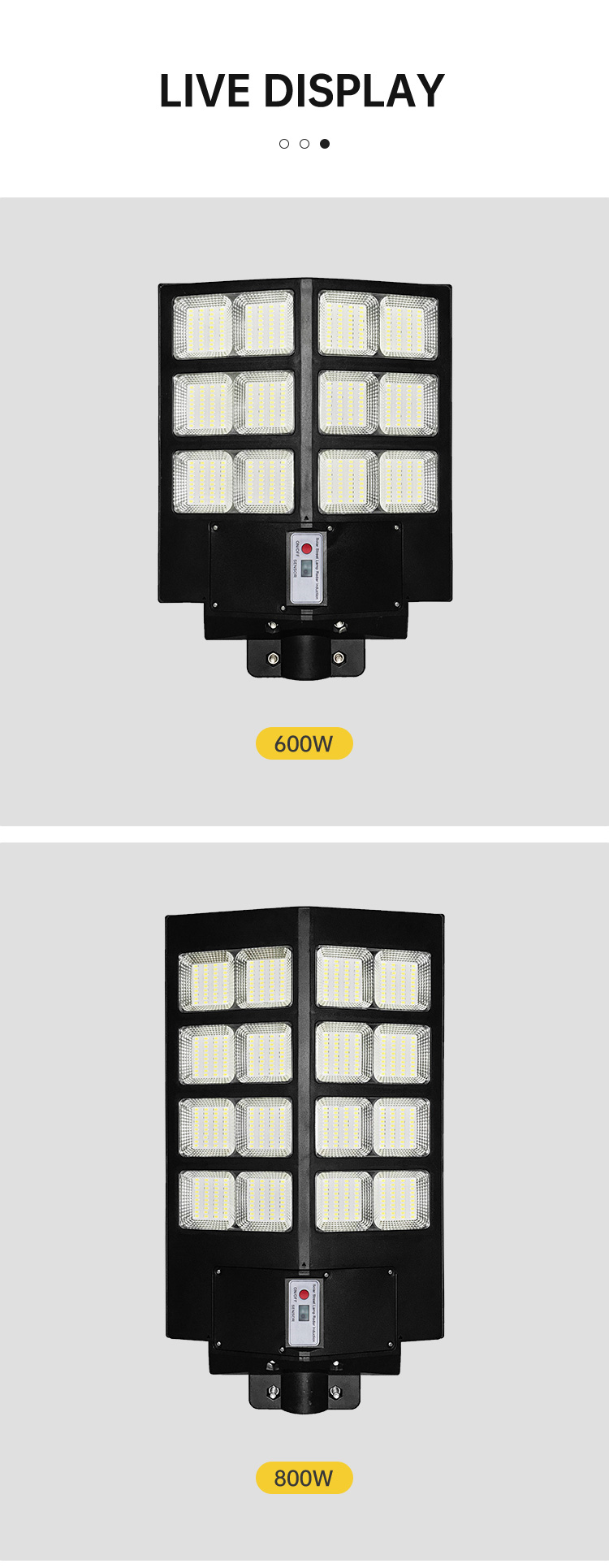 Solar Led Street Light Night View