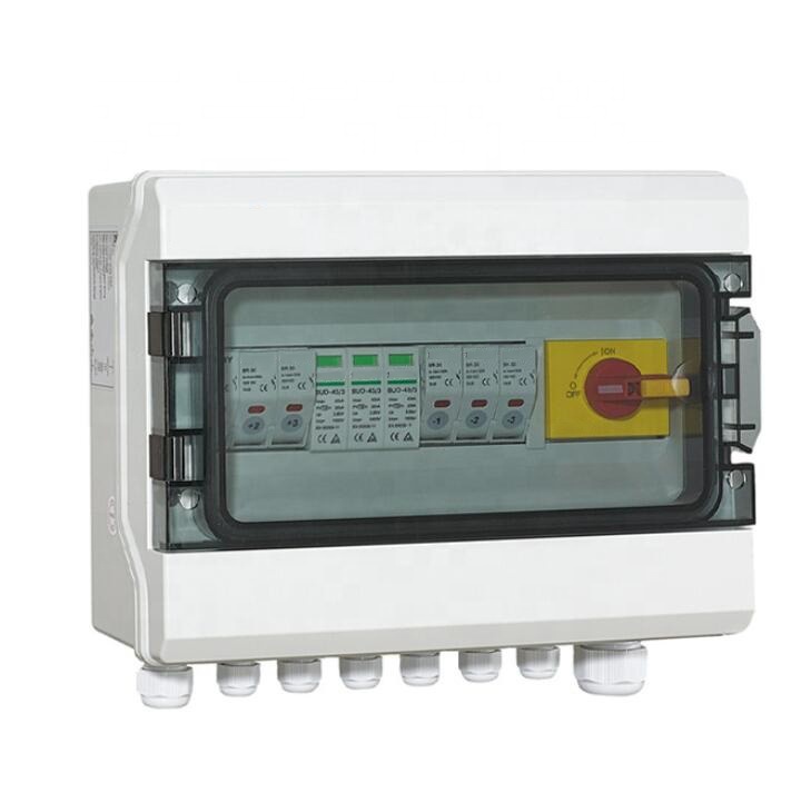 Factory Waterproof IP65 Solar DC Combiner Box 2 4 5 6 8 10 12 16 24 Ways String PV Box