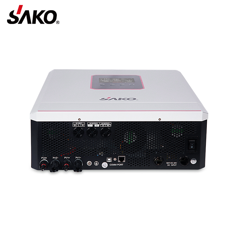 Sako Sunon-Eco Pure Sine Wave Dual Dc to Ac Home Power 48V 10Kva on Off Grid Tie 10Kw Mppt Hybrid Solar Inverter Manufacturer