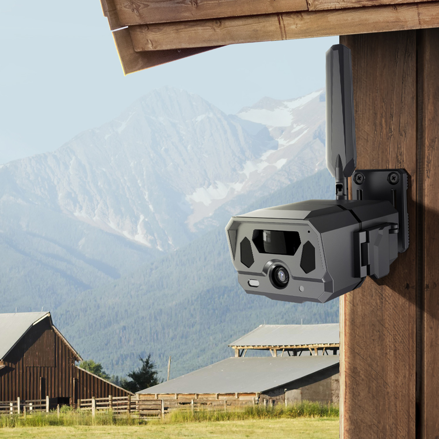 Willfine G100 Outdoor 4G LTE 2.7K Solar Powered AI Security Camera with Motion Detect