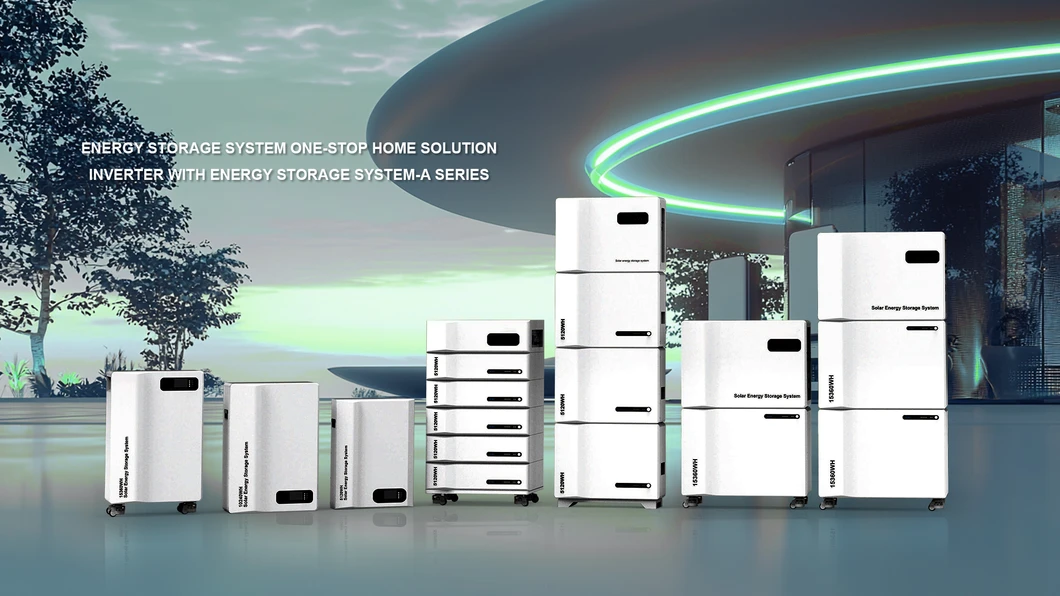Hybrid Solar Energy System Stackable LiFePO4 Battery Storage All-in-One 5-30kw Complete Kit