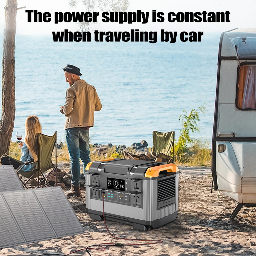2400W 230V Home Portable Power Bank Charging Station Outdoor Solar Generator For Home Emergency Backup