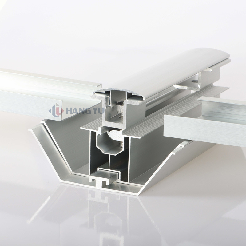 Aluminum Rail For Solar Panel Mounting PV Bracket System For Roof Installation And Mid Clamp Solar Panel Installation