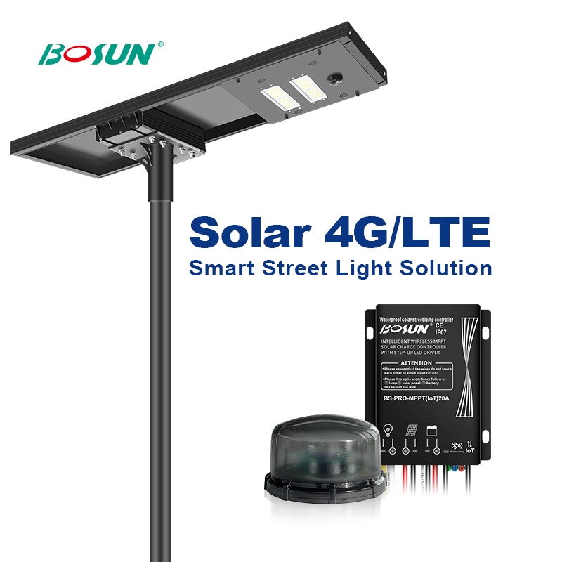 BOSUN High Quality Smart Lighting Solar Street Light Wireless Controller With 4G/LTE Solution
