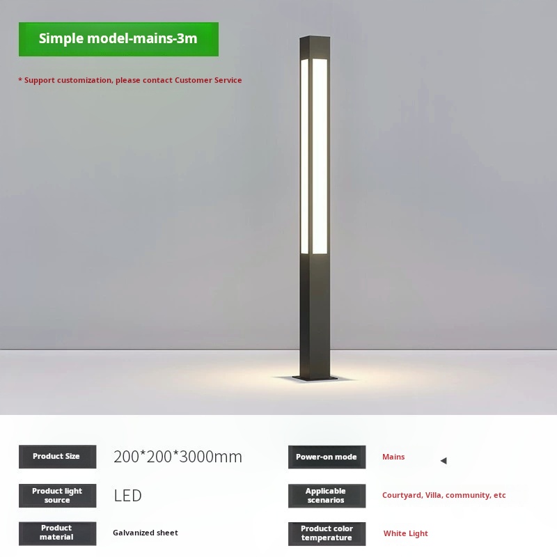 Customized Outdoor Waterproof Ip65 Aluminum Landscape Light Villa Courtyard Led Garden Lights