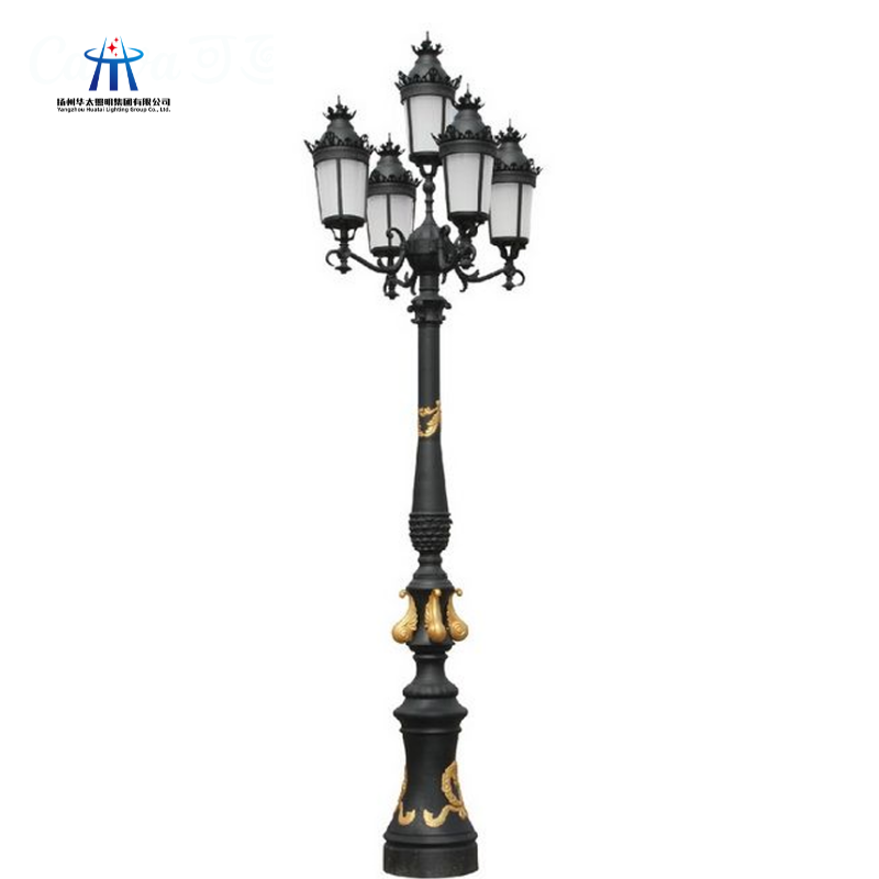 15ft 16ft 17ft 18ft European New Type Outdoor Decorative Led Garden Lights Pole Light Garden Lawn Lamps Lighting