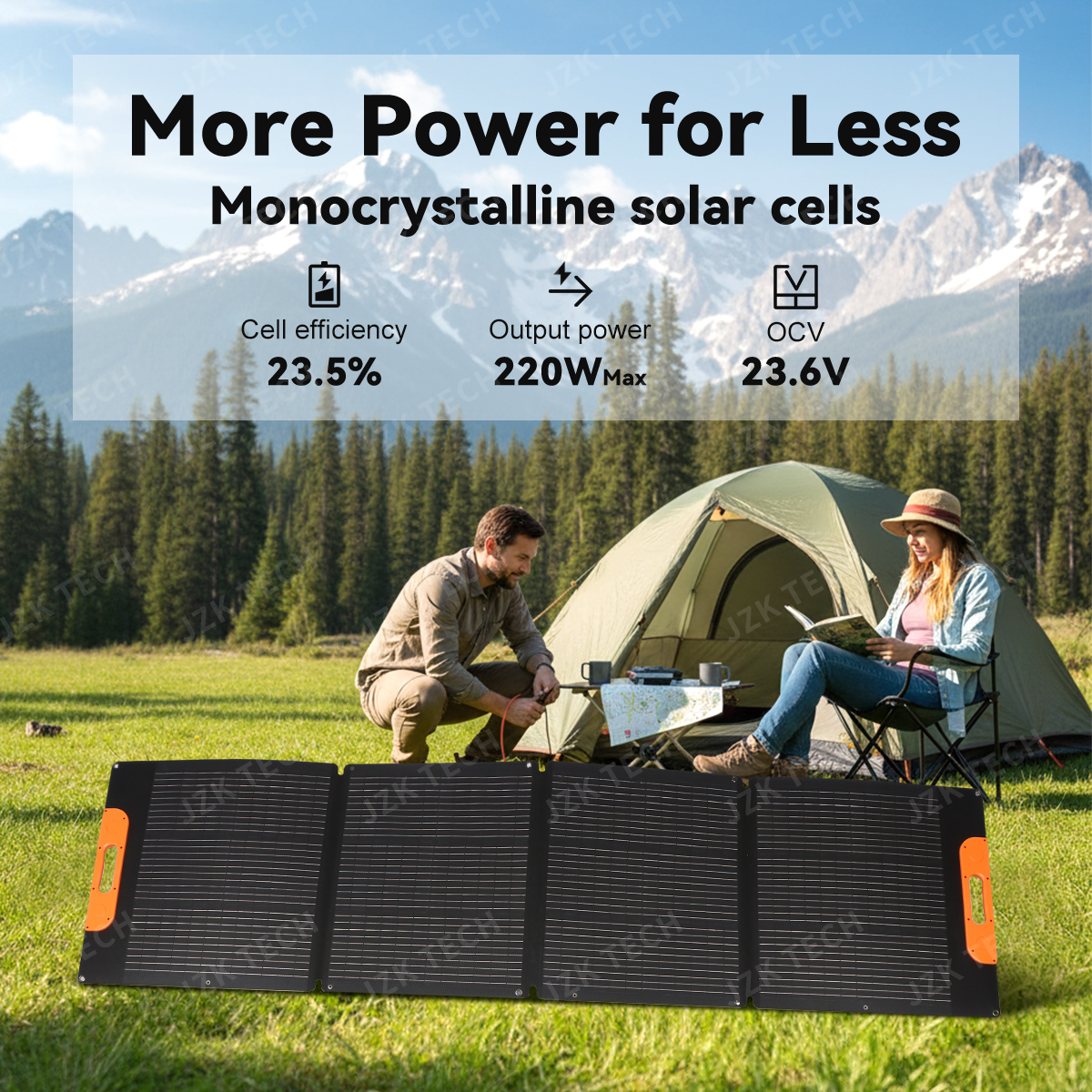 200W Portable Solar Generator Solar Panel Foldable Waterproof Camping Power Supply Outdoor Charger Complete Energy Storage Kit