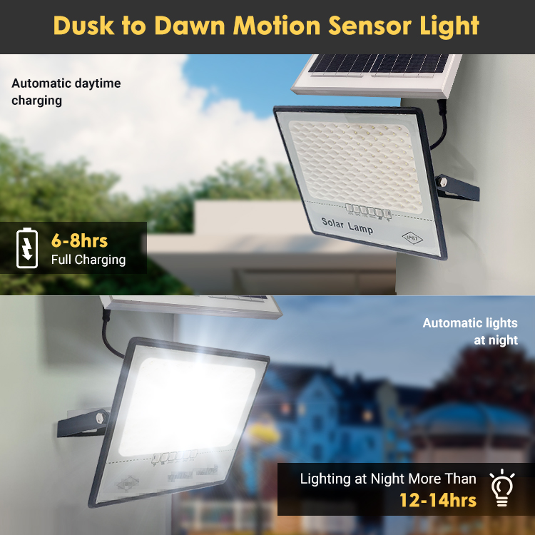 ABS Body Waterproof Outdoor Solar LED Flood Lights With IP65 Rating