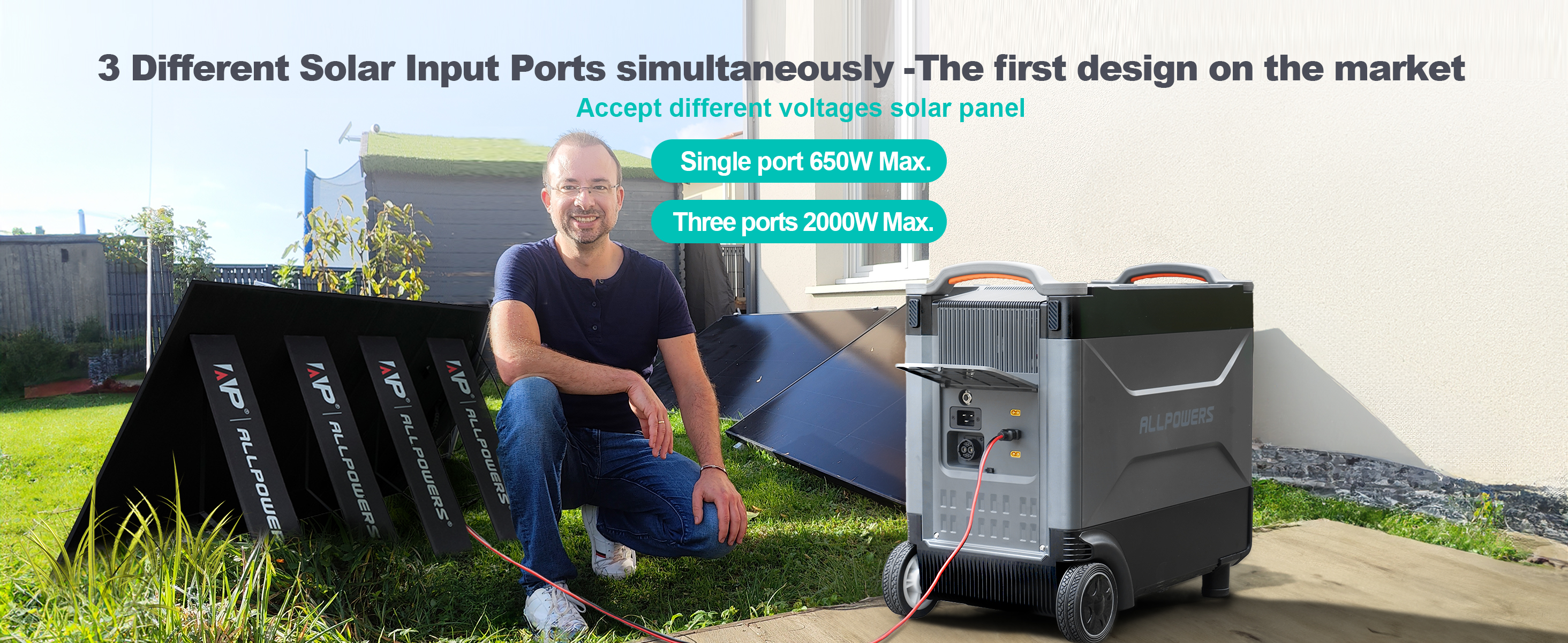Solar Battery Power Generator Home Energy Storage System