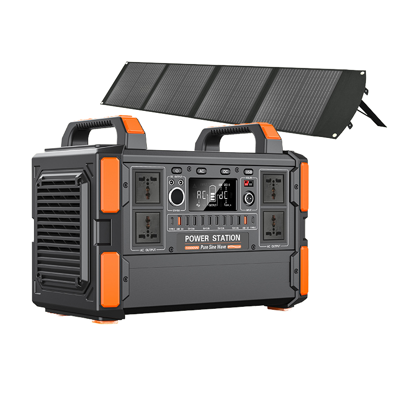 Solar Generator 300W-2500W LiFePO4 Portable Power Station with Solar Panel &amp; Car Charging Outdoor Camping Use Pure Sine Wave