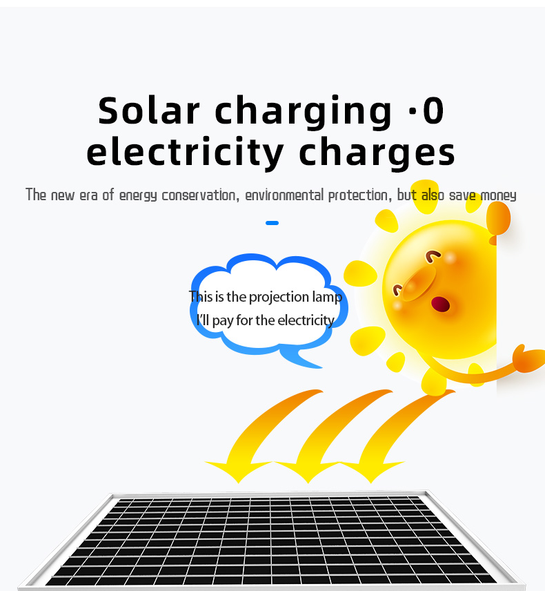 IP67 Waterproof Aluminum Alloy Solar LED Gobo Logo Projector Light Outdoor Advertising Spotlight for Floor Signs