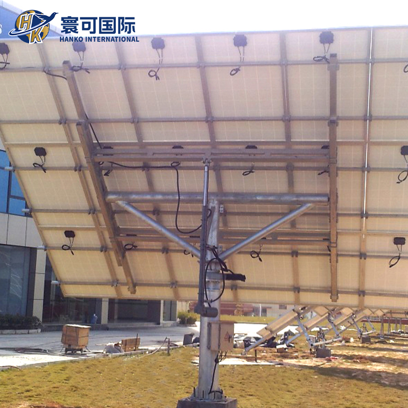 Intelligent Dual Motor Solar Tracker With Full Day Sun Following Capability for Power Stations Dual Axis Tracking System