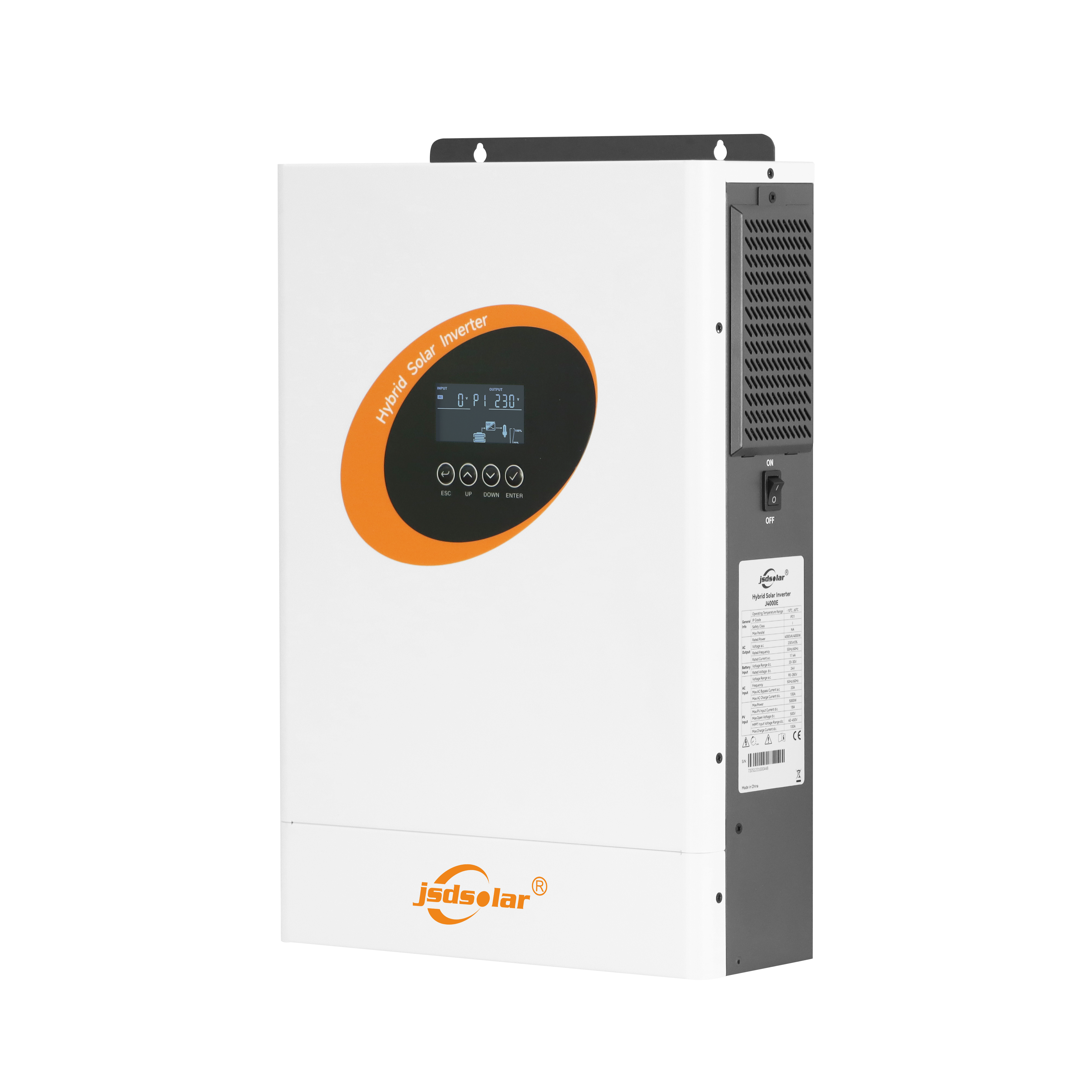 Jsdsolar 1000W 4000W 6200W Inverter Solar Single Phase Output 220V 4kW 5kW Hybrid Solar Inverter for House Farm Shop