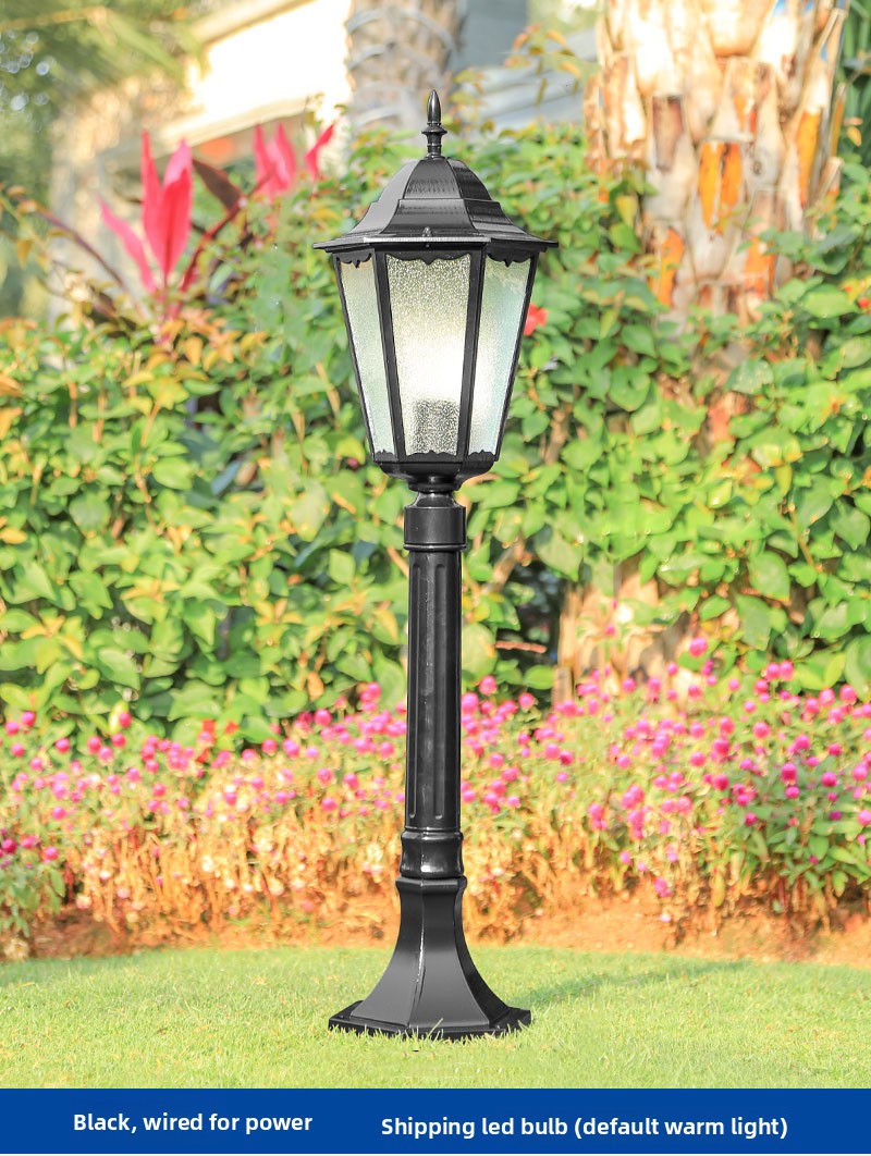 Wholesale 0.8m-4.5m Solar/Electric Outdoor Waterproof Courtyard Light Garden Park Lawn Lamp Community Street Light