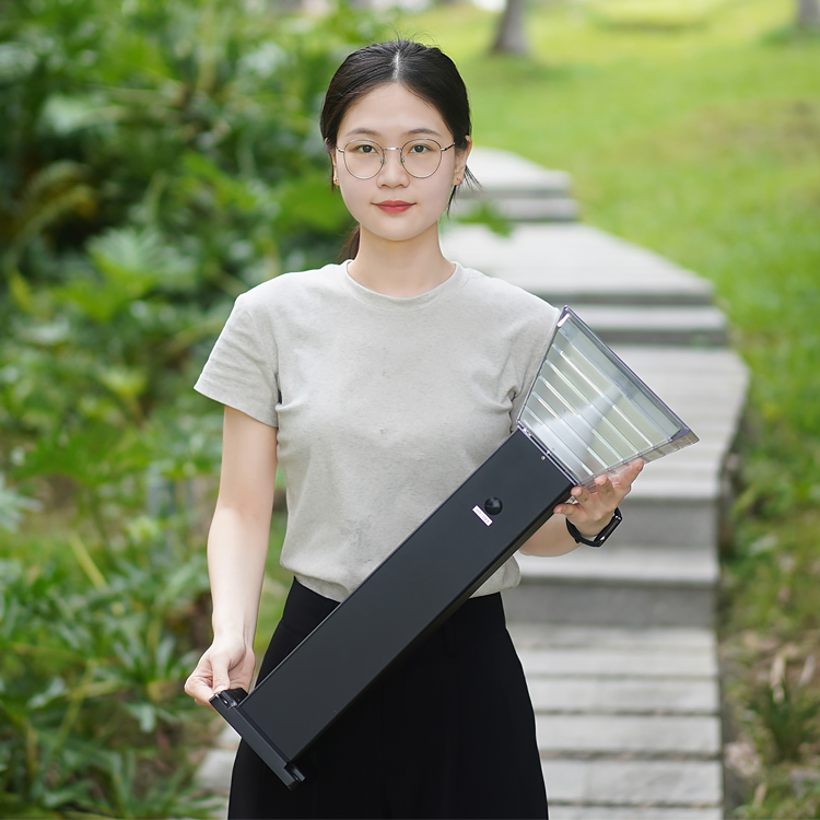 Aluminum Solar Powered Pathway Light 5W Outdoor Landscape Light IP65 Waterproof Solar Bollard Light