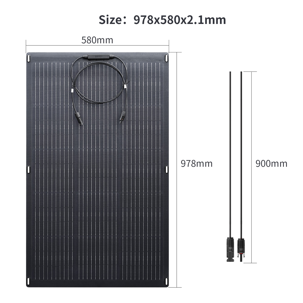 Factory Directly Selling Flexible Solar Panel 100W Sunpower Solar Panel Flexible Solar Energy System Flexible Solar Panel