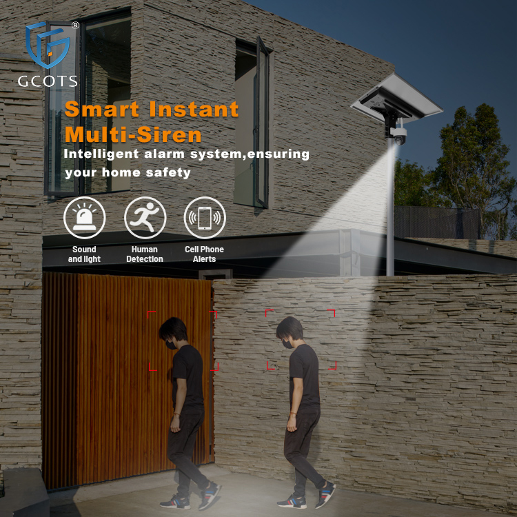 Solar 8MP Outdoor Security Camera With Dual Lens Wide Angle 180-Degree 4G SIM Support APP Control And Durable Die-Cast Aluminum